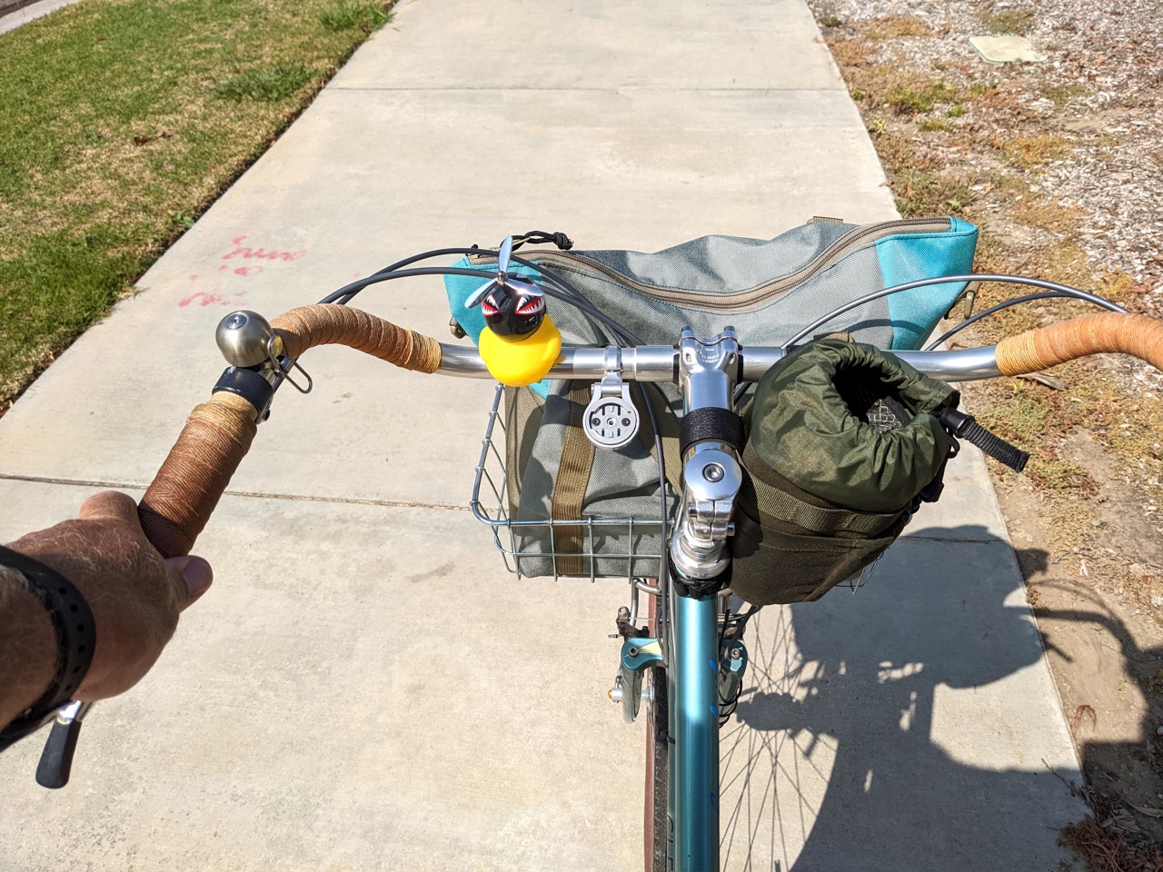 Tunitas Basket Tote on the ride home