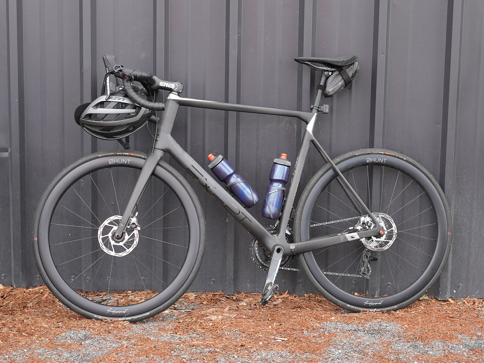 hunt 44 aerodynamicist aero road bike wheels on a bike